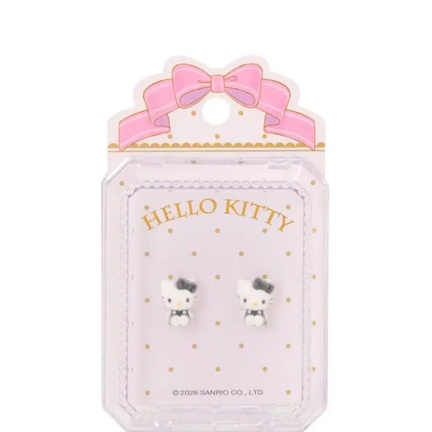[BUNJANG] Sanrio Fluffy Accessory Series Hello Kitty Earrings / 산리오 플로키 액세서리 시리즈 헬로키티 귀걸이