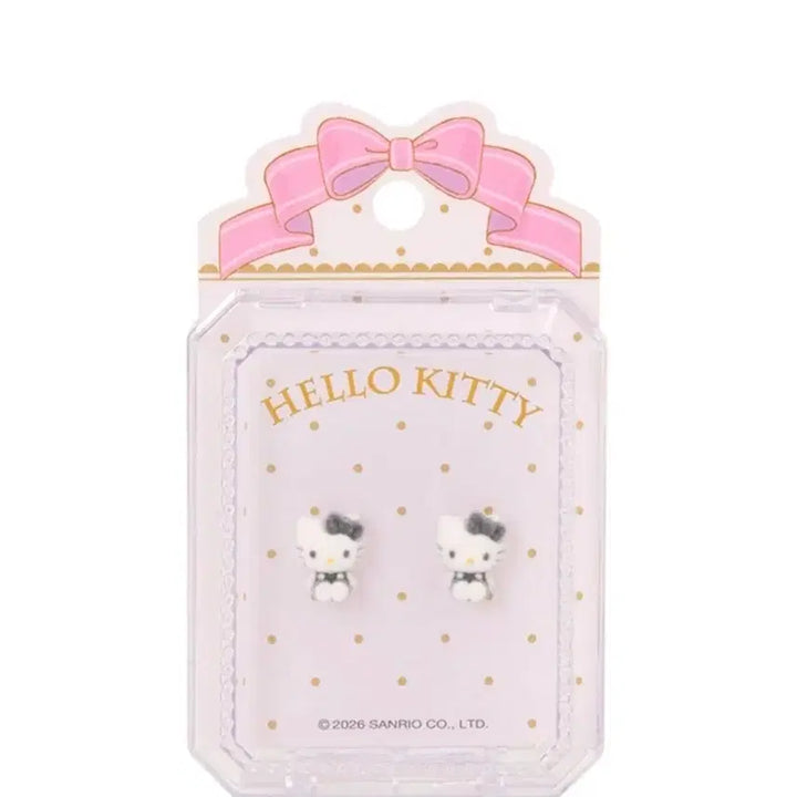 [BUNJANG] Sanrio Fluffy Accessory Series Hello Kitty Earrings / 산리오 플로키 액세서리 시리즈 헬로키티 귀걸이