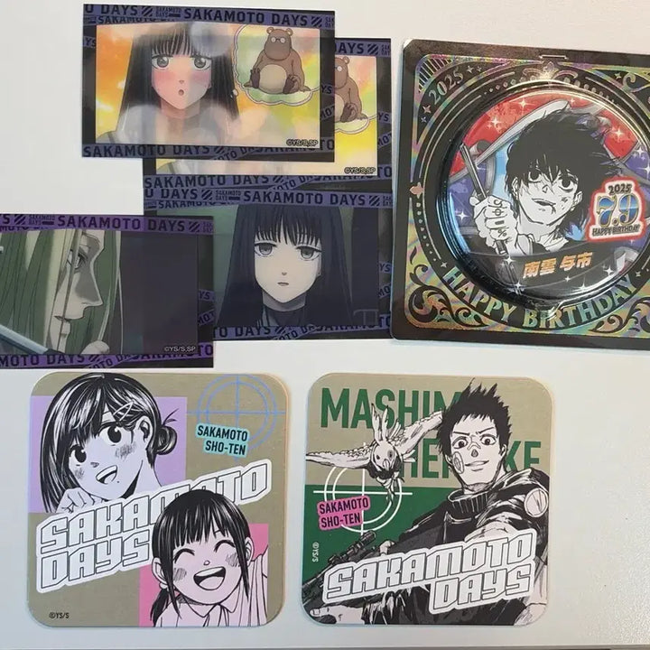 [BUNJANG] Sakamoto Days Nagumo Birthday Can Badge Set / 2025 사카모토데이즈 나구모 점프샵 생일 캔뱃지