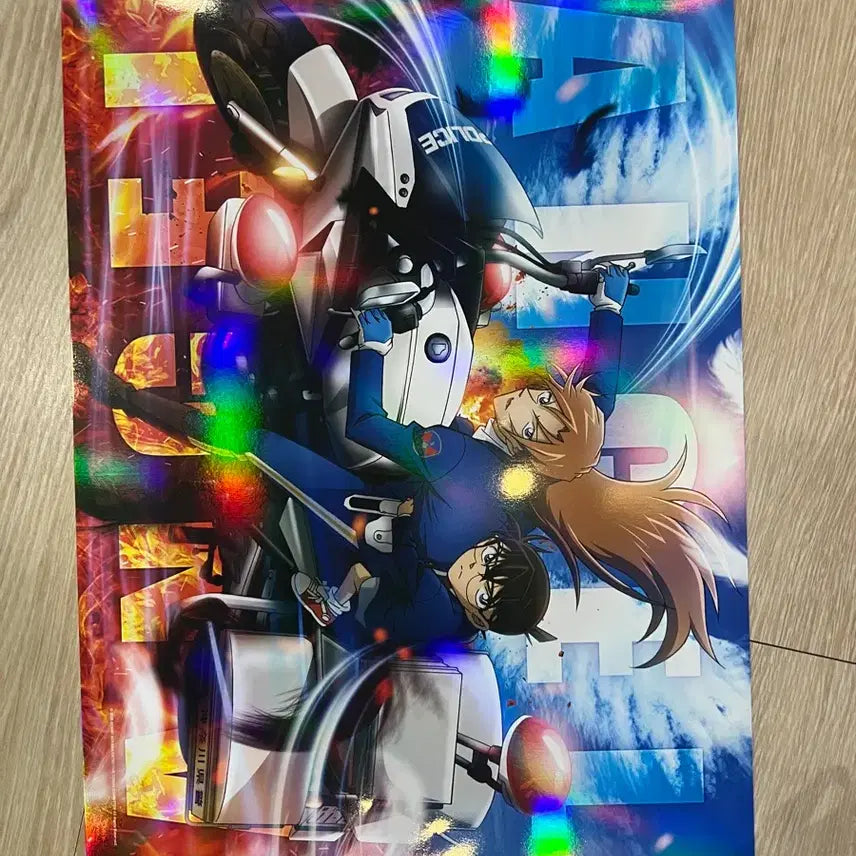 [BUNJANG] Detective Conan: The Raven Chaser Hologram Poster / 명탐정 코난 하이웨이의 타천사 홀로그램 포스터 2주차