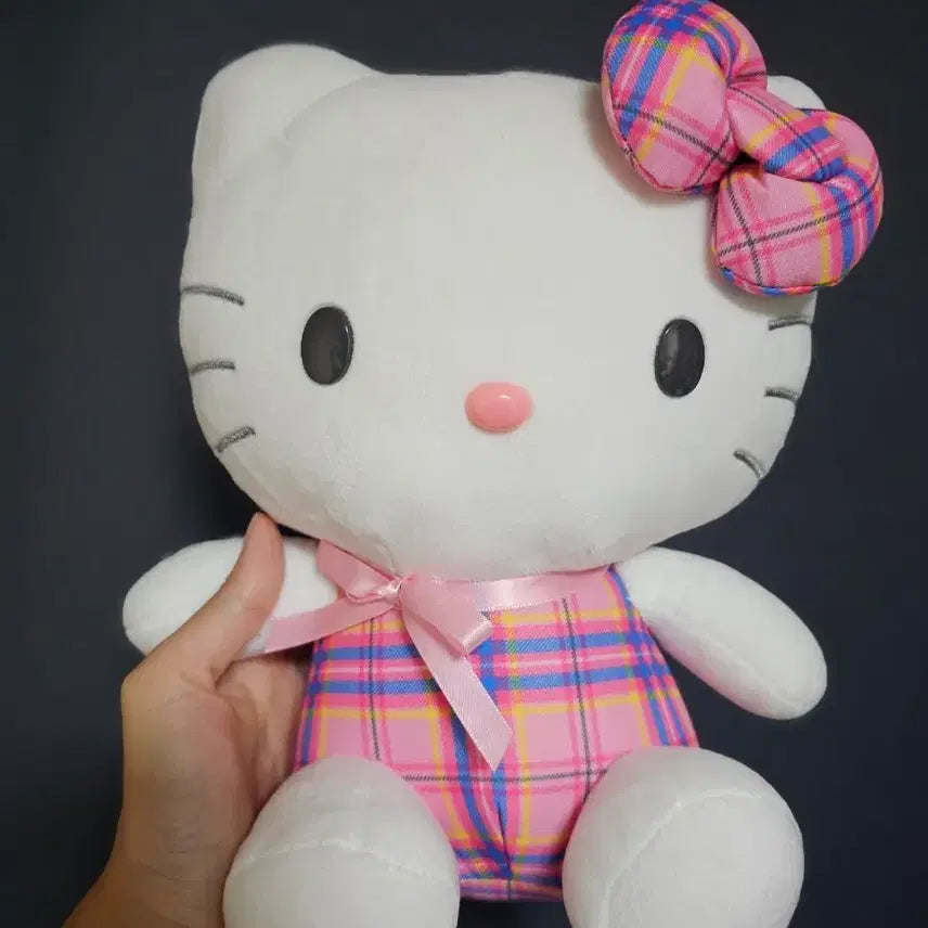 [BUNJANG] Hello Kitty Doll Checkered Dress / 헬로키티 인형 체크 원피스