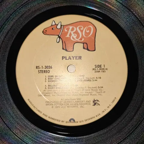 [BUNJANG] Player "Baby Come Back" US Original 1st Press Vinyl / Player_US 오리지널_" Baby Come Back "