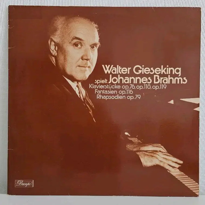 [BUNJANG] Johannes Brahms Piano Pieces Walter Gieseking 2LP / 브람스 피아노 소품집 발터 기제킹 연주 요하네스  2LP