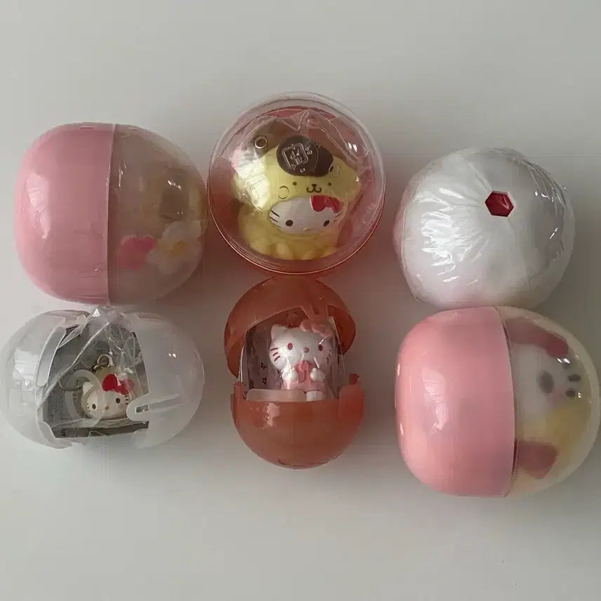 [BUNJANG] Hello Kitty Gachapon 6-Piece Set / 키티 가챠 6종 세트