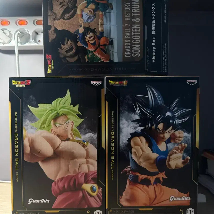 [BUNJANG] Dragon Ball 3-Figure Bundle Set (Broly, Goku, Gohan &amp; Trunks) - Sealed / 미개봉) 드래곤봉 피규어 3종 일괄 (브로리, 손오공, 손오반&amp;트랭크스)