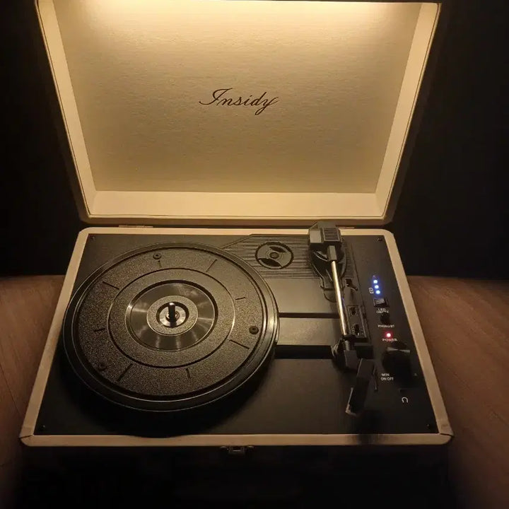 [BUNJANG] Insidi LED Mood Lamp Bluetooth LP Turntable Player Speaker / 인사이디 LED 무드등 조명 블루투스 LP 턴테이블 플레이어 스피커