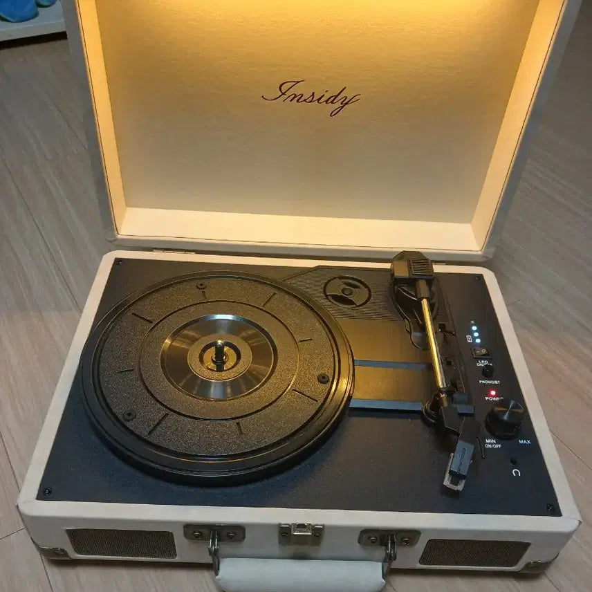 [BUNJANG] Insidi LED Mood Lamp Bluetooth LP Turntable Player Speaker / 인사이디 LED 무드등 조명 블루투스 LP 턴테이블 플레이어 스피커