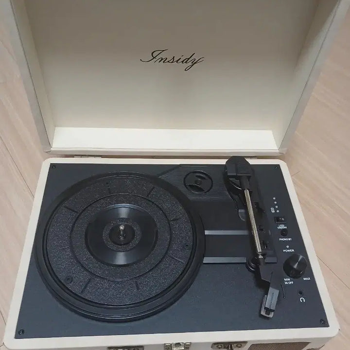 [BUNJANG] Insidi LED Mood Lamp Bluetooth LP Turntable Player Speaker / 인사이디 LED 무드등 조명 블루투스 LP 턴테이블 플레이어 스피커