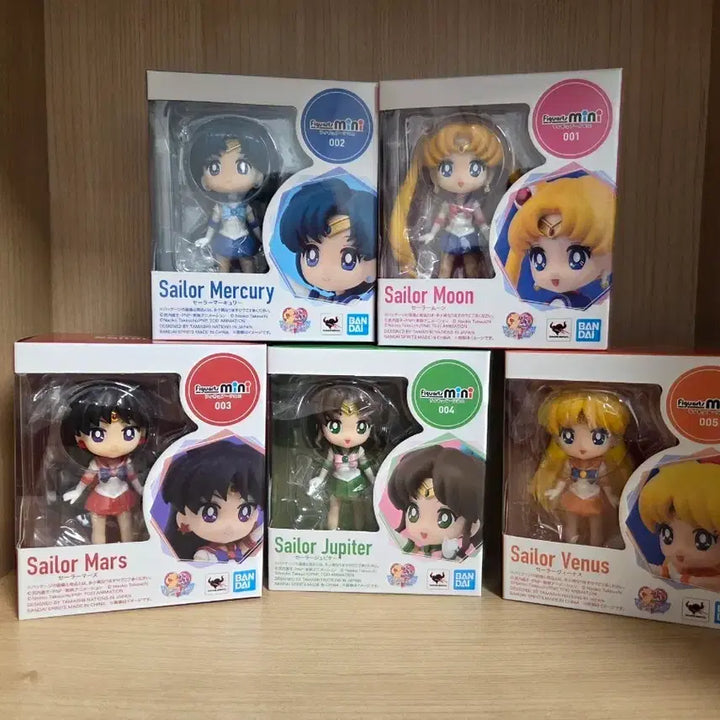 [BUNJANG] Bandai Sailor Moon Inner Planets 5-Figure Set / 반다이 피규어 미니 세일러문 5종 일괄