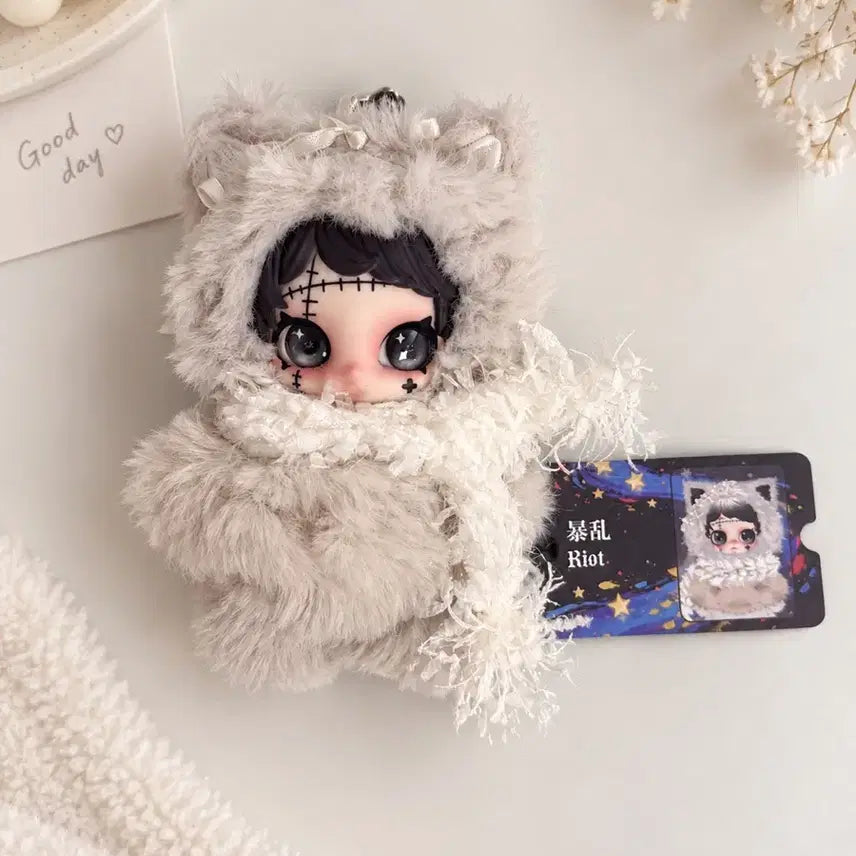 [BUNJANG] Baby3 Owen Rockstar Mini Doll Keychain / 베이비쓰리 오웬 락스타 미니 인형 키링