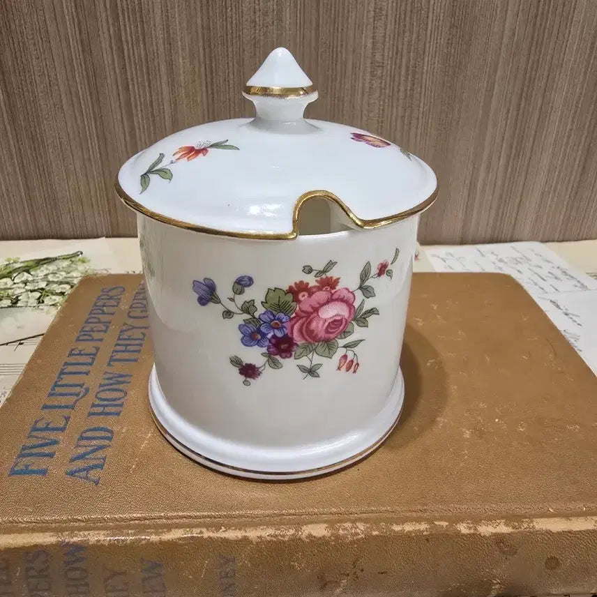 [BUNJANG] Vintage Crown Staffordshire Jam Pot / 빈티지 크라운 스태포드셔 잼팟