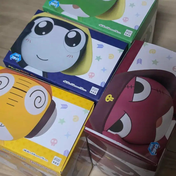 [BUNJANG] Keroro Tamama Kururu Giroro Sofubi Figure / 택포14) 케로로 타마마 쿠루루 기로로 소프비 피규어