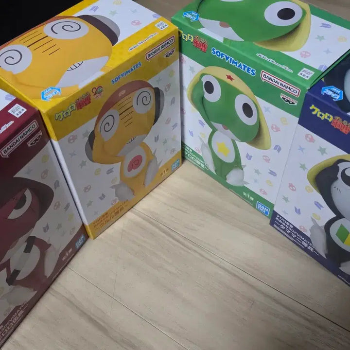 [BUNJANG] Keroro Tamama Kururu Giroro Sofubi Figure / 택포14) 케로로 타마마 쿠루루 기로로 소프비 피규어