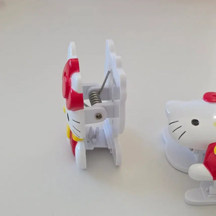 [BUNJANG] Hello Kitty Classic Stationery Clip Stand Figure Set / 헬로키티 집게 2종 세트 일괄 고전키티문구 고전키티 클립 스탠드 피규어