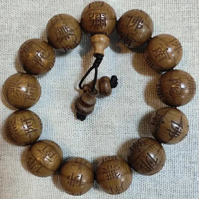 [BUNJANG] Odaesan Ancient Yookdomok Prayer Beads (18.5mm) / 문수보살성지 오래된 오대산 고원 육도목 18. 5mm