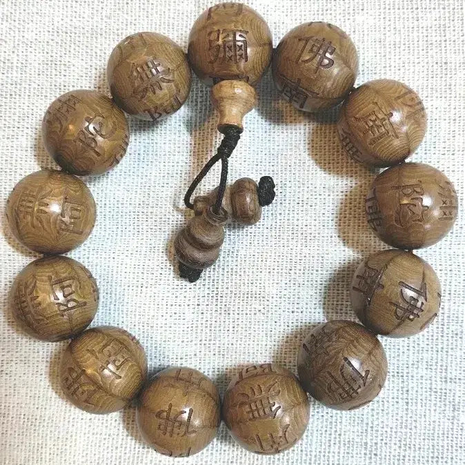 [BUNJANG] Odaesan Ancient Yookdomok Prayer Beads (18.5mm) / 문수보살성지 오래된 오대산 고원 육도목 18. 5mm