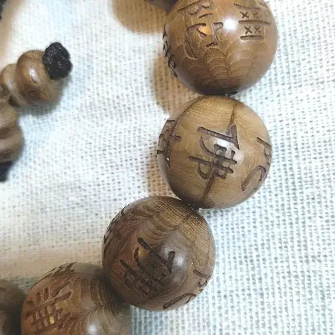 [BUNJANG] Odaesan Ancient Yookdomok Prayer Beads (18.5mm) / 문수보살성지 오래된 오대산 고원 육도목 18. 5mm