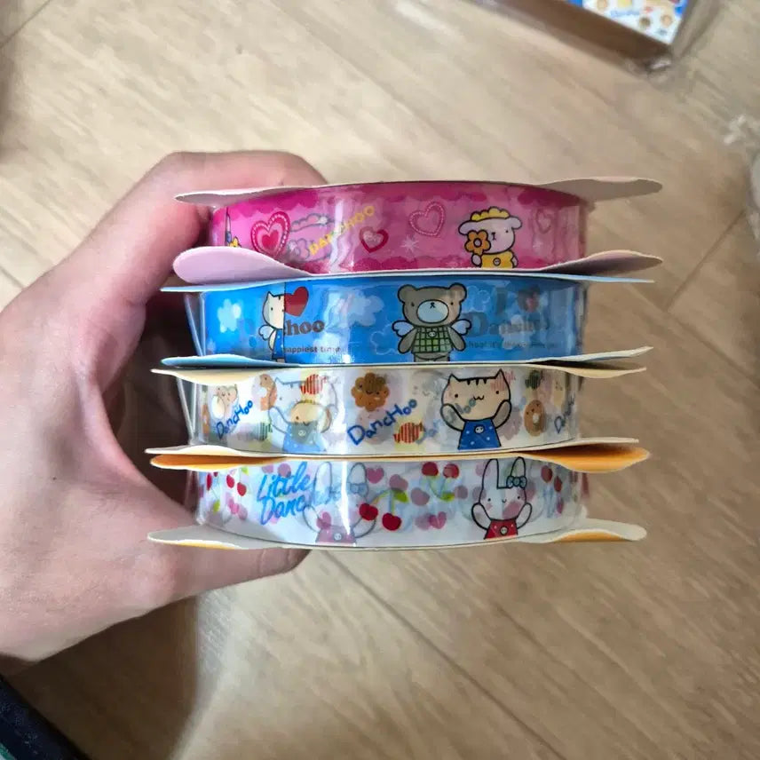 [BUNJANG] Heisei Retro Classic Kitty Design Tape Set / 한국고전 헤이세이 레트로 고전키티 디자인 테이프 세트