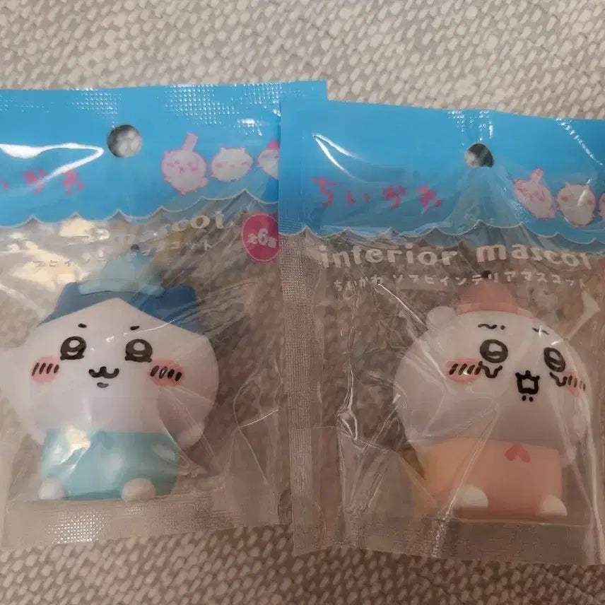 [BUNJANG] Chiikawa Sofubi Mascot Figure 2 Figure Set / 미개봉새제품) 치이카와 소프비 마스코트 피규어 2개 세트