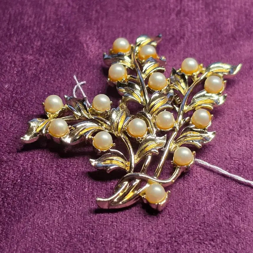 [BUNJANG] European Vintage Leaf Brooch / 유럽 빈티지 나뭇잎 브로치