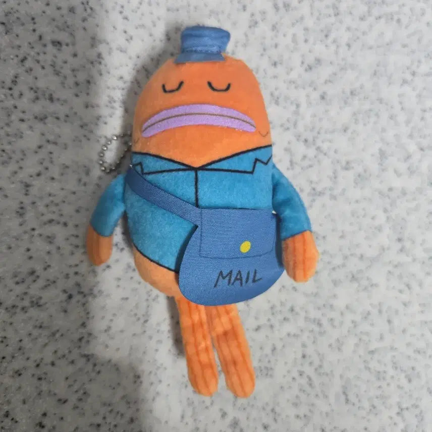 [BUNJANG] SpongeBob SquarePants Bikini Bottom Mailman Gacha Keychain / 스폰지밥 비키니시티 우체부 가챠 키링