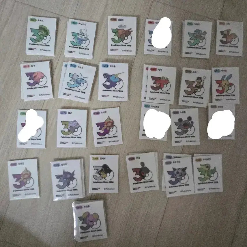 [BUNJANG] Pokemon 30th Anniversary Sticker Bundle / 포켓몬 30주년 띠부씰 판매