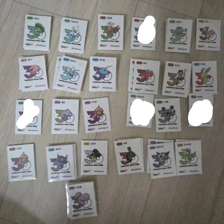 [BUNJANG] Pokemon 30th Anniversary Sticker Bundle / 포켓몬 30주년 띠부씰 판매