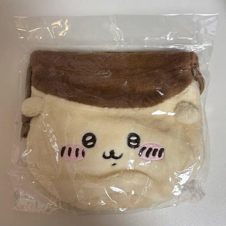 [BUNJANG] Chiikawa Kurimanju Face Pouch Drawstring Bag / 치이카와 먼작귀 쿠리만쥬 페이스 파우치 조리개 복조리