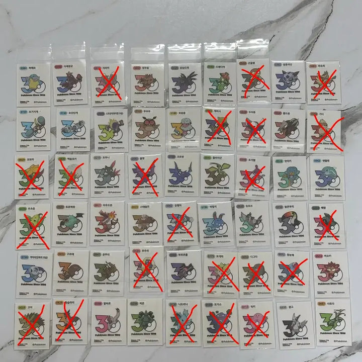 [BUNJANG] Pokemon 30th Anniversary Stickers / 포켓몬 신상 30주년 띠부씰