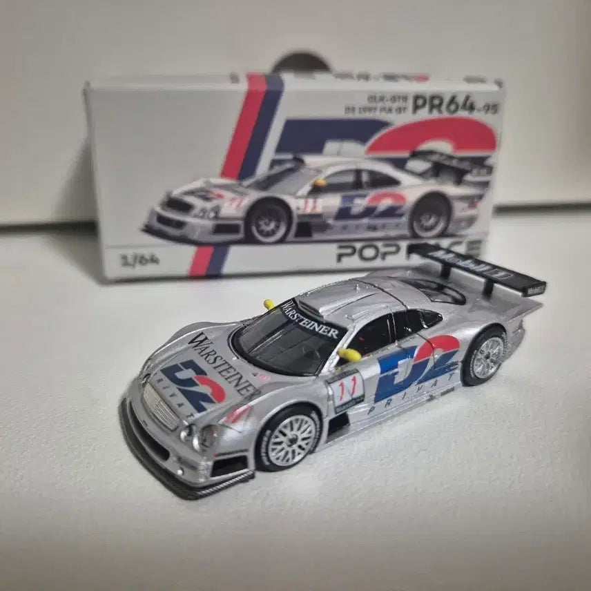 [BUNJANG] Pop Race 1/64 Mercedes CLK-GTR GT1 / 팝레이스 벤츠 CLK GTR GT1