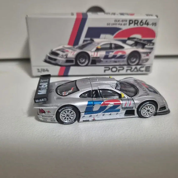 [BUNJANG] Pop Race 1/64 Mercedes CLK-GTR GT1 / 팝레이스 벤츠 CLK GTR GT1