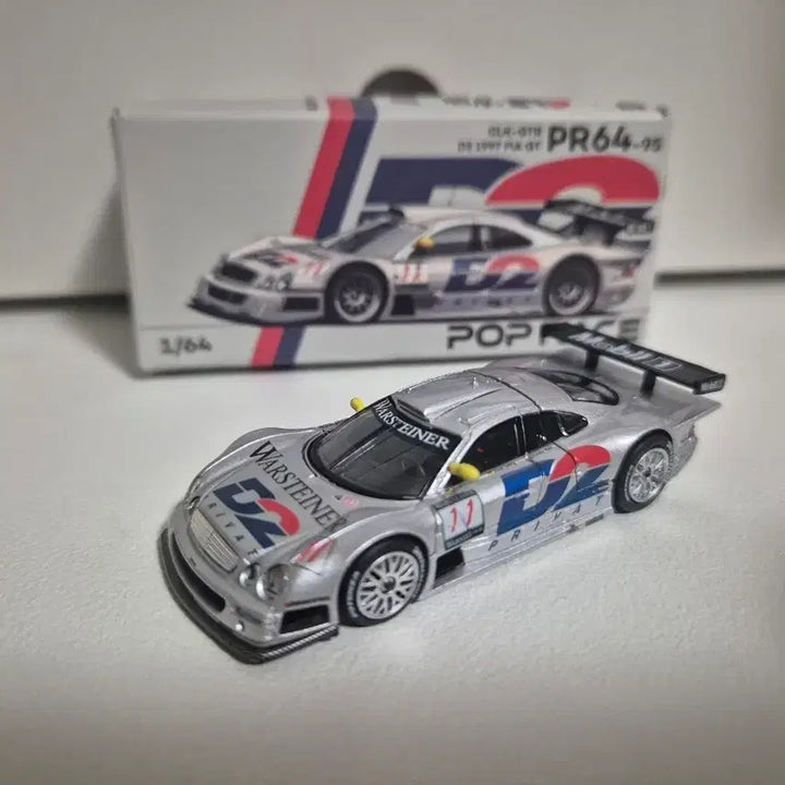 [BUNJANG] Pop Race 1/64 Mercedes CLK-GTR GT1 / 팝레이스 벤츠 CLK GTR GT1