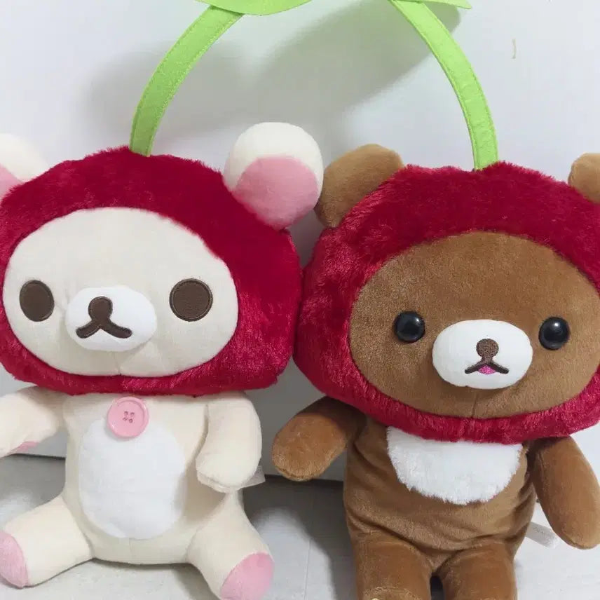 [BUNJANG] Rilakkuma Korilakkuma Cherry Doll Set / 코리락쿠마 코구마 대형 체리 인형 세트 팬싸템