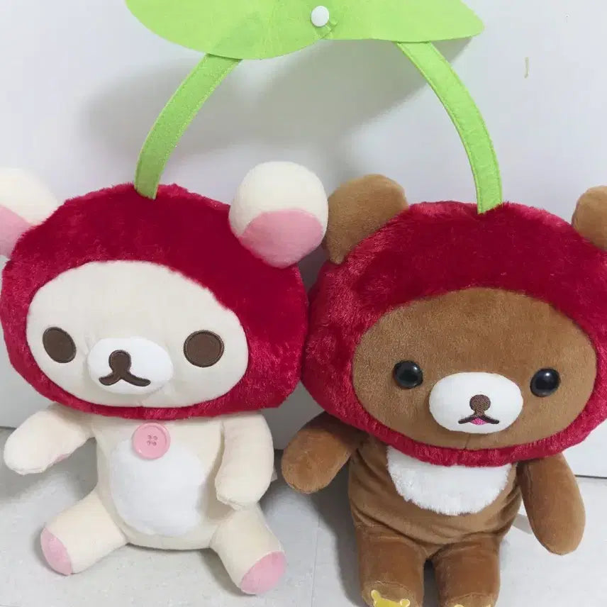 [BUNJANG] Rilakkuma Korilakkuma Cherry Doll Set / 코리락쿠마 코구마 대형 체리 인형 세트 팬싸템