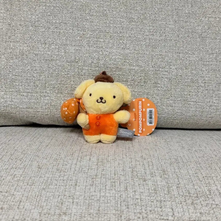 [BUNJANG] Sanrio Pompompurin Bottari Keyring Plush 10cm Bag Charm / 정품 산리오 폼폼푸린 보따리 키링 인형 10cm 가방고리