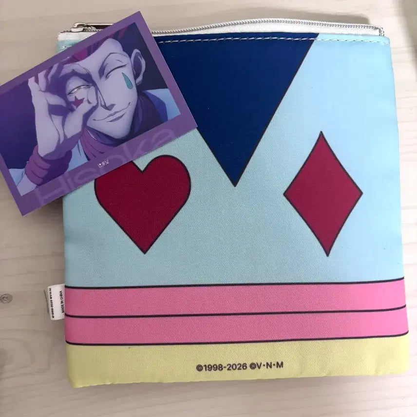 [BUNJANG] Hunter x Hunter Hisoka Collaboration Cafe Pouch / 헌터헌터 콜라보카페 히소카 파우치(급처)