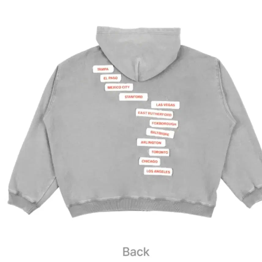 BUNJANG] BTS World Tour Zip-up Hoodie (Gray) M / BTS Zip up Hoodie