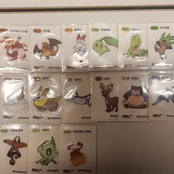 [BUNJANG] Pokemon Stickers Set / 포켓몬 띠부씰 5세트