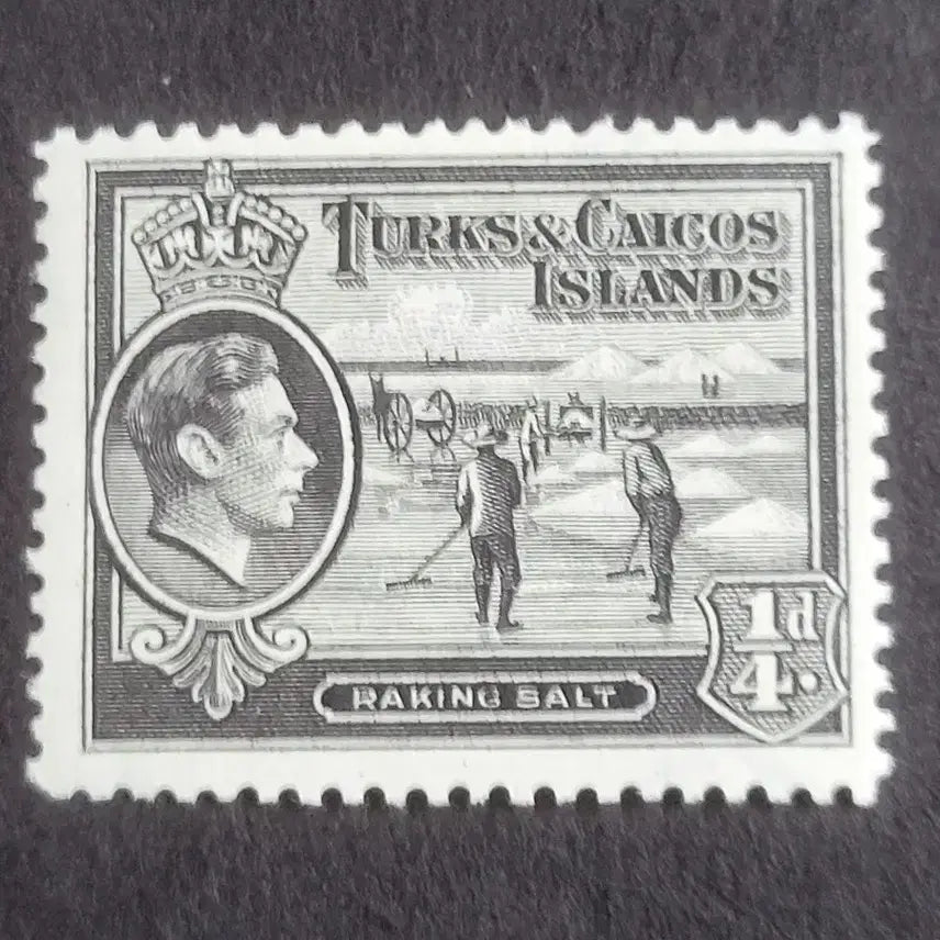 [BUNJANG] 1938 King George VI Visit Commemorative Stamp Set - Turks and Caicos Islands &