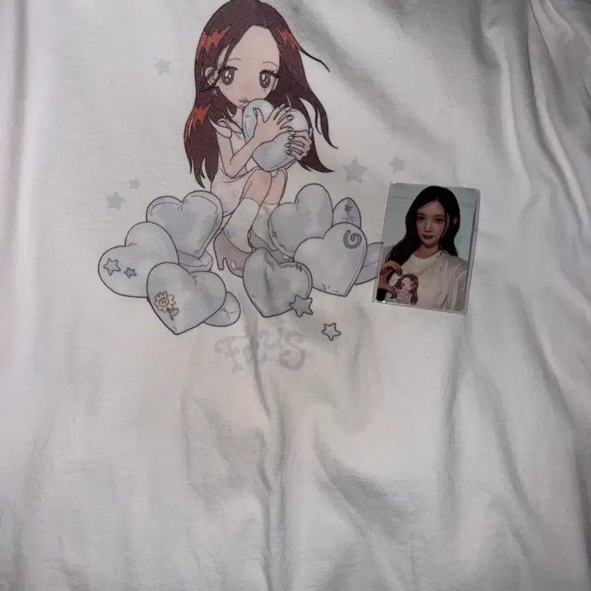 [BUNJANG] EINA Focus T-Shirt + Photocard / 에이나 포커스 반팔 티셔츠 + 포카