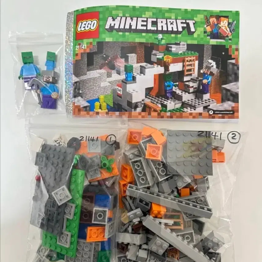 [BUNJANG] LEGO 21141 Minecraft Zombie Cave / 레고 21141 (마인크래프트 좀비동굴)
