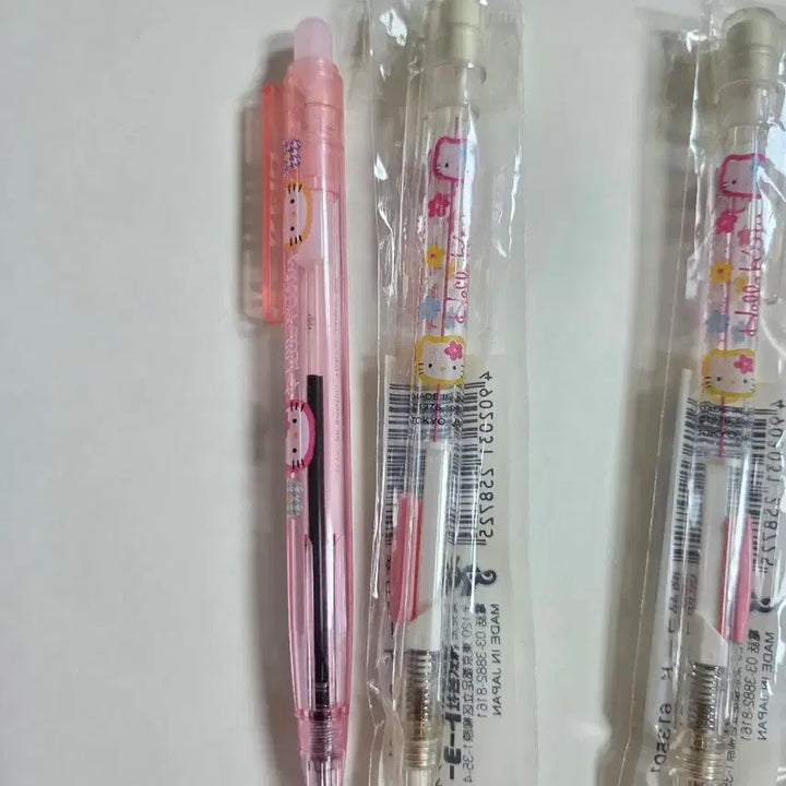 [BUNJANG] Vintage Hello Kitty Mechanical Pencil &amp; Ballpoint Pen Set / 고전키티 샤프 고전키티 볼펜 키티샤프심 키티 노크식샤프