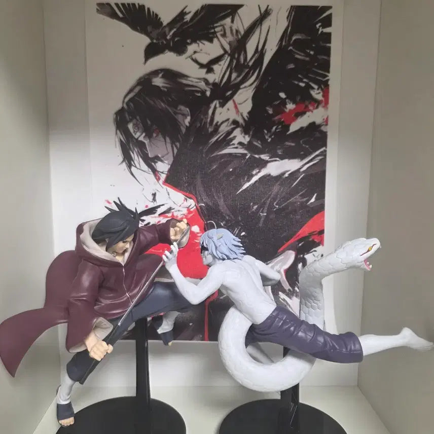 [BUNJANG] Naruto Uchiha Itachi &amp; Kabuto Figure Set / 나루토 우치하 이타치&amp;카부토 피규어