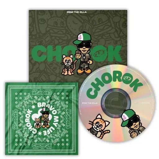 [BUNJANG] Xydo Green Mixtape Album CD Bundle Set / [미개봉 반다나 포함] 제네더질라 초록 믹스테이프 앨범CD