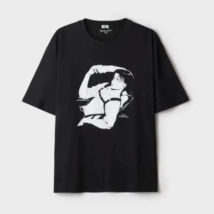 [BUNJANG] SPAO Attack on Titan Levi T-Shirt L / 스파오 진격의거인 리바이 반팔 티셔츠 L