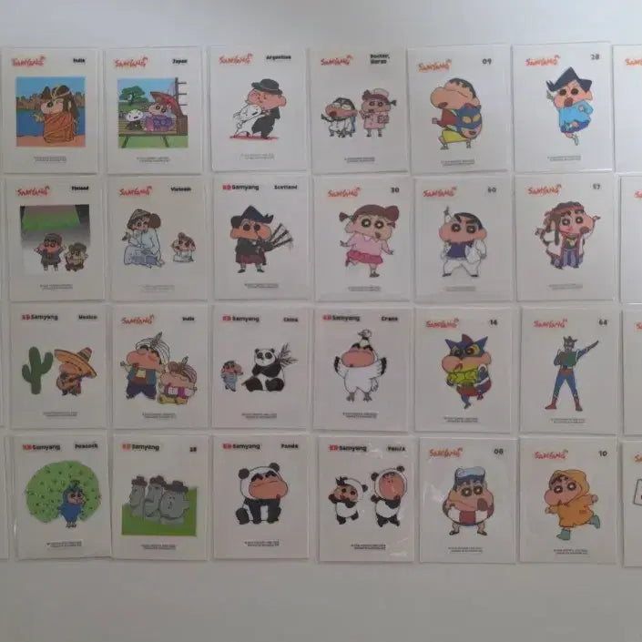 [BUNJANG] Crayon Shin-chan Ddibusi Sticker Set / 짱구 띠부씰