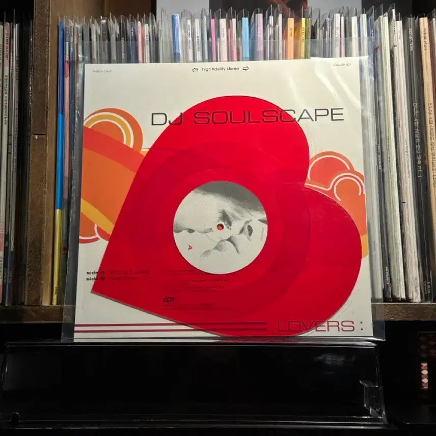 [BUNJANG] DJ Soulscape Rubber Heart Shape LP Red / DJ 소울스케이프 러버 하트 모양 LP 레드