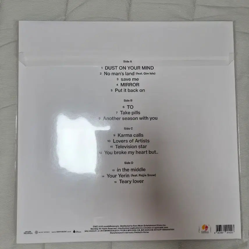 [BUNJANG] Yerin Baek Flash and Core LP / 백예린 lp flash and core