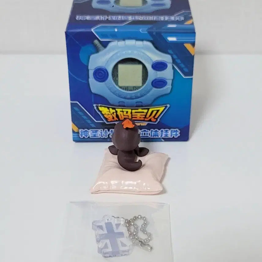 [BUNJANG] Digivice Sincerity Keychain &amp; Plushmon Digimon Young Forms Figure Set / 디지바이스 성실 키링 &amp; 둥실몬 디지몬 유년기 피규어 세트