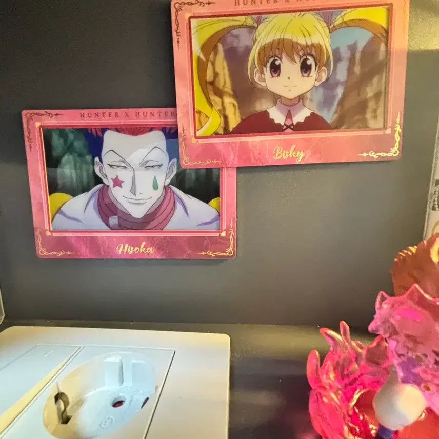 [BUNJANG] Hunter x Hunter Hisoka &amp; Bisky Framed Card Bundle Set / 헌터헌터 액자카드 히소카 비스케 일괄